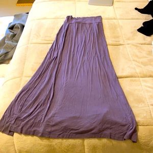 Purple maxi skirt